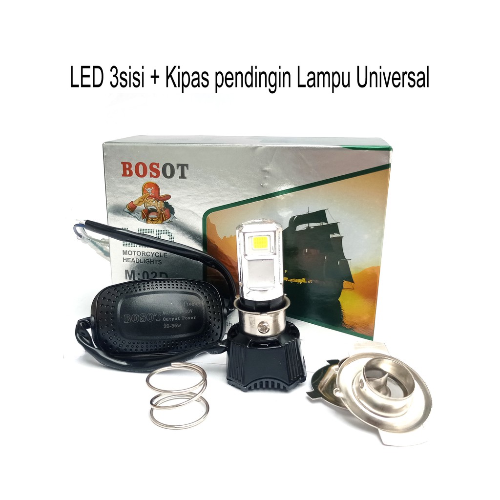 Lampu Led Depan 3 sisi ac dc White M02D