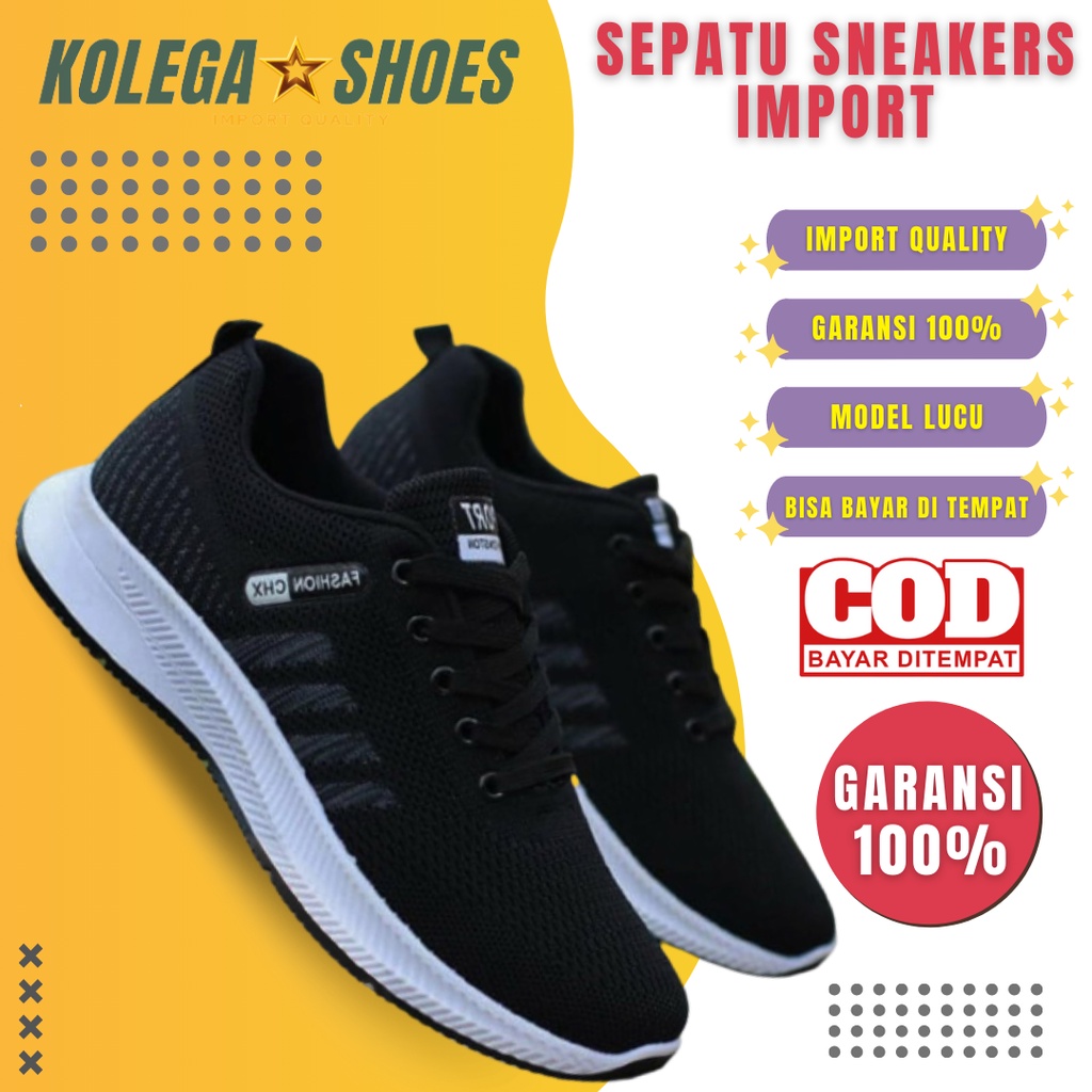 Sepatu Sneakers Pria Import Sepatu Snekers Pria Kasual Kanvas Coocio