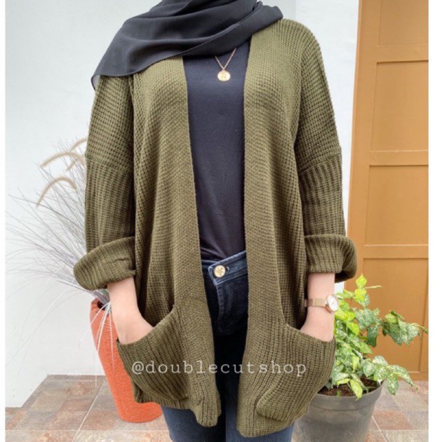 4XL- 5XL Cardigan Rajut Jumbo Premium/ Cardigan Rajut Oversize/ Outer Jumbo Big Size/ Rajut Murah
