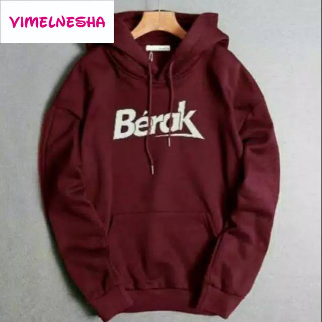Jaket Hoodie Jumper Sweater Distro MAROON BERAK terpopuler