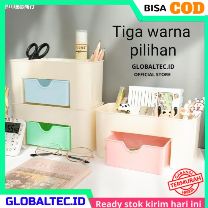 Rak Kosmetik Mini Minimalis Murah Susun Plastik Aesthetic Vintage Shabby Chic DIY Portable Kecil Sim