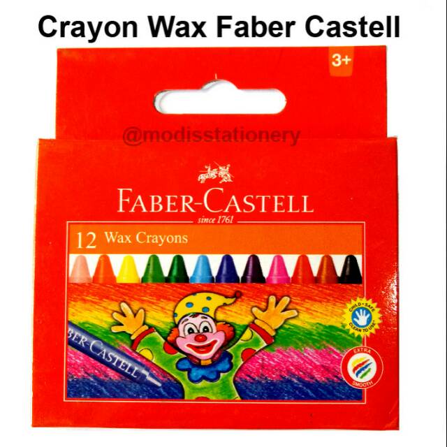 

Wax crayons Faber castell 12 colour