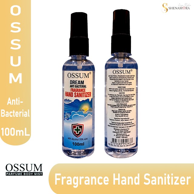 OSSUM FRAGRANCE HAND SANITIZER ANTI - BACTERIAL 100 ML