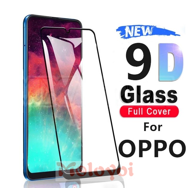 Pelindung Layar Tempered Glass 9d Untuk Oppo A53 2020 A9 A5 A31 2020 Reno 4 A92 A52 A72 A7 A12 A5S A3S A12E A37 F9