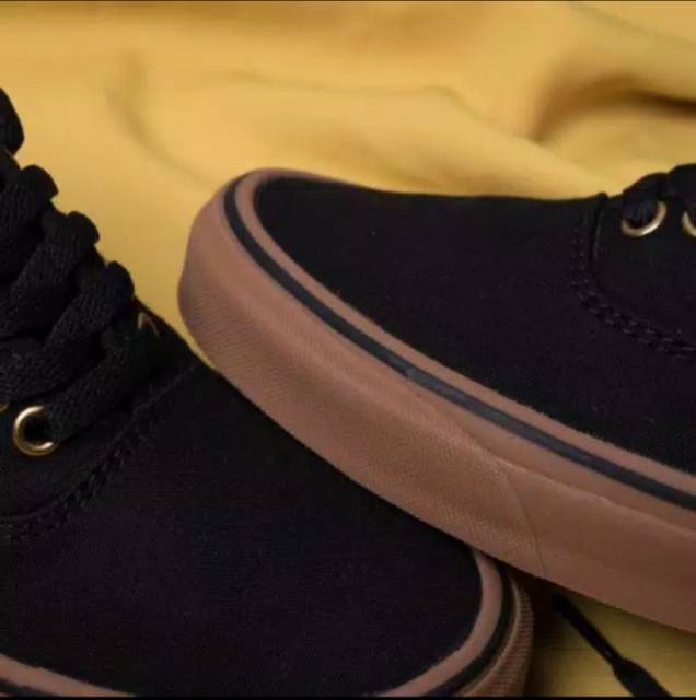 COD SEPATU VANS AUTHENTIC RING BLACK GUM 100% PREMIUM BNIB MADE IN CHINA VANS UNISEX PRIA/WANITA DT