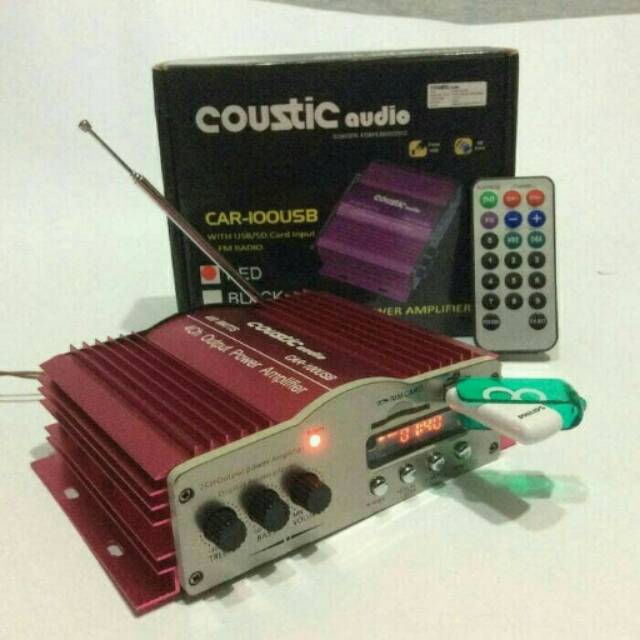 POWER COUSTIC CA-100 USB/MMC 4 CHANEL