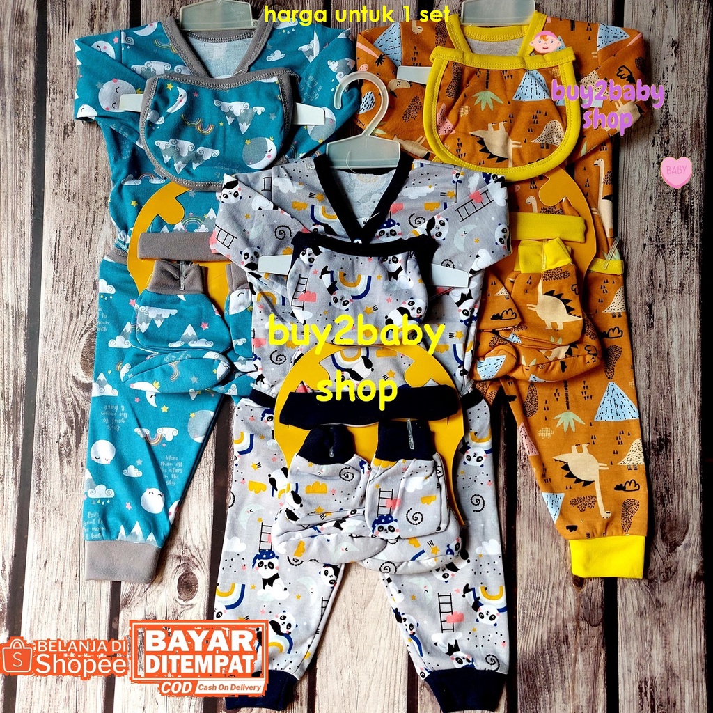 7 in 1 Setelan lengkap bayi baju dan aksesoris terdapat 7 produk dalam 1 set VINATA isi 1 Set