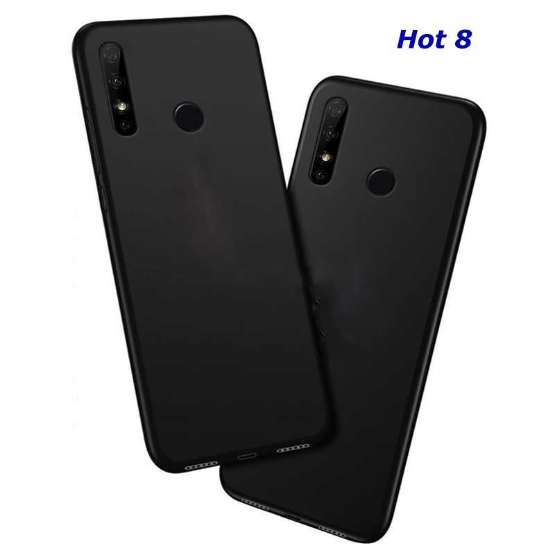 Casing Infinix Hot 8 SoftCase Black Matte