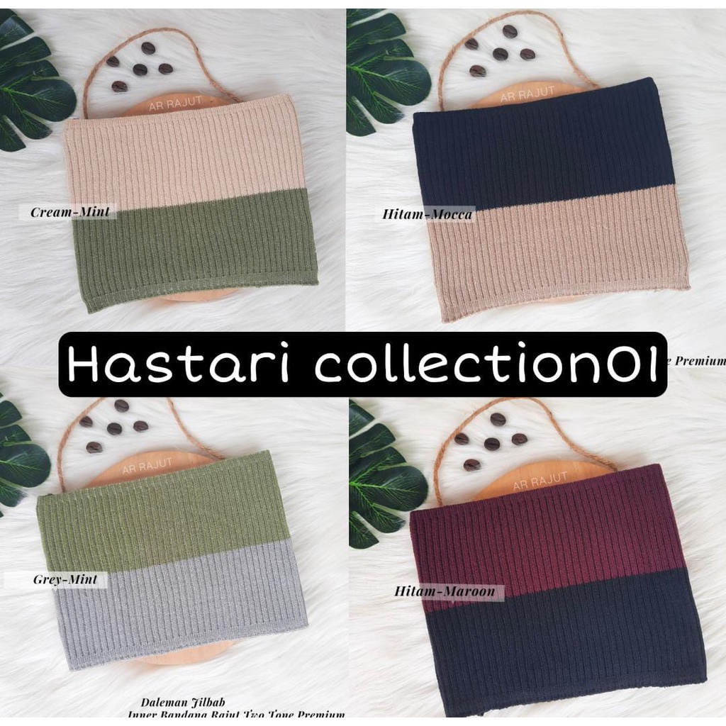 CIPUT BANDANA 2 &amp; 4 WARNA BAHAN RAJUT PREMIUM ANNISA / VICTORI