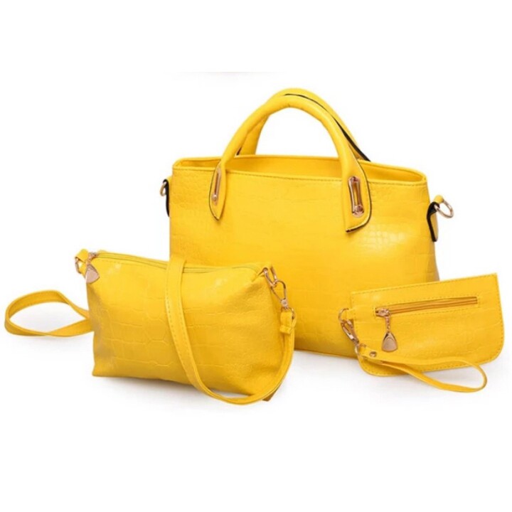 TAS IMPORT WANITA HQ #9057  3IN1 TAS SET