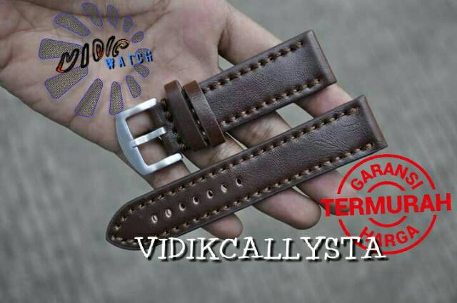 LEATHER STRAP TALI KULIT KALEP UNIVERSAL 22 24 MM SEMUA JAM