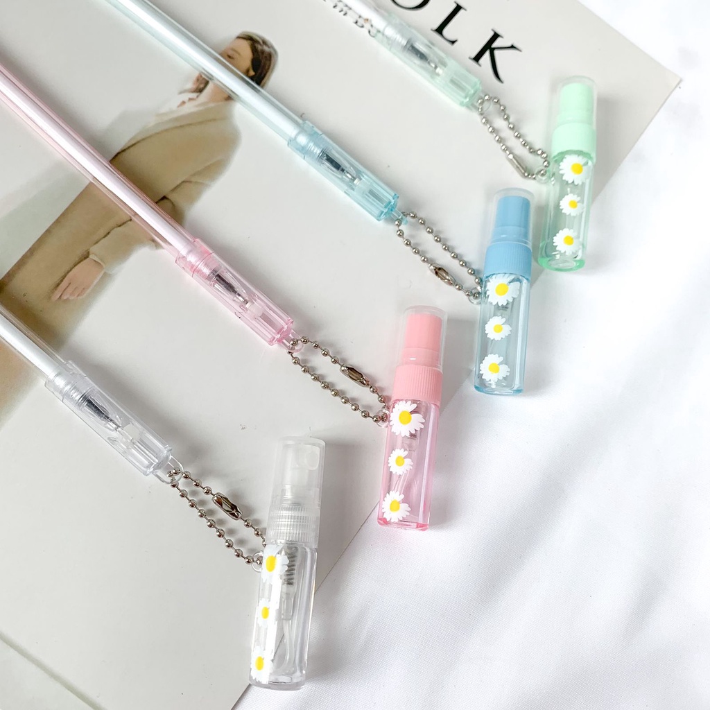 Pulpen gantungan Botol parfum decant Botol Kosong spray pena pen mainan isi ulang kado unik JAKARTA 