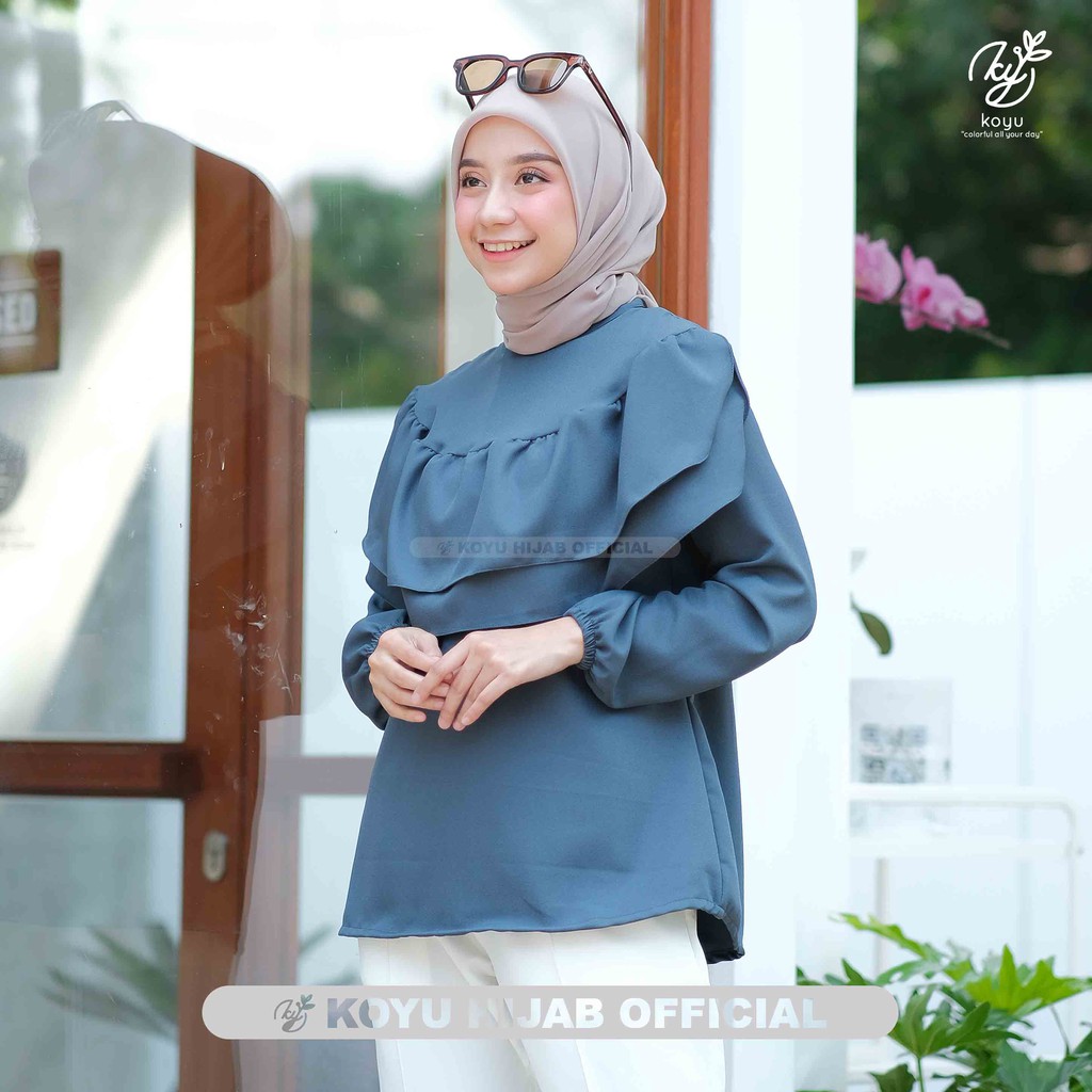 Koyu Hijab Baju Atasan Volla Top Premium Anti Nerawang