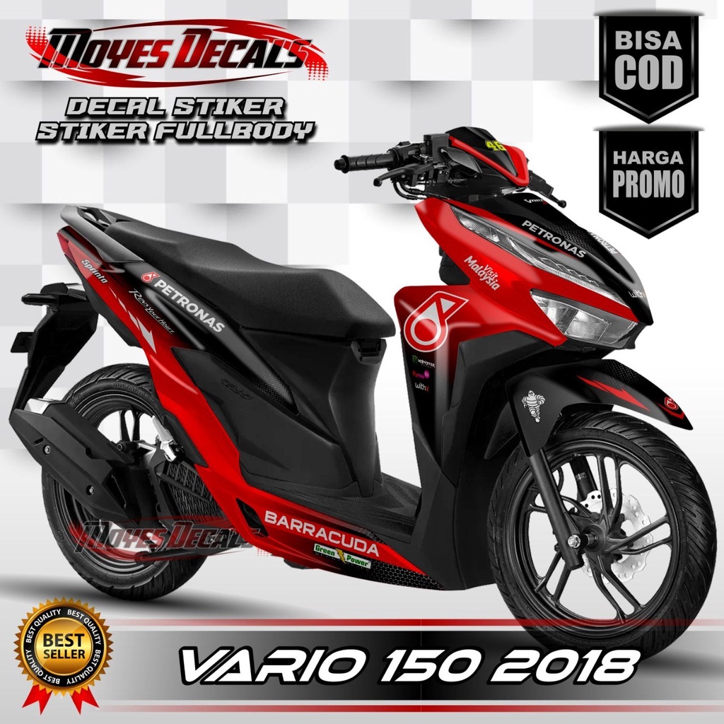 (BISA COD) PROMO Decal Sticker Vario led 125 150 full body - Dekal Stiker Striping lis Vario 2015/20