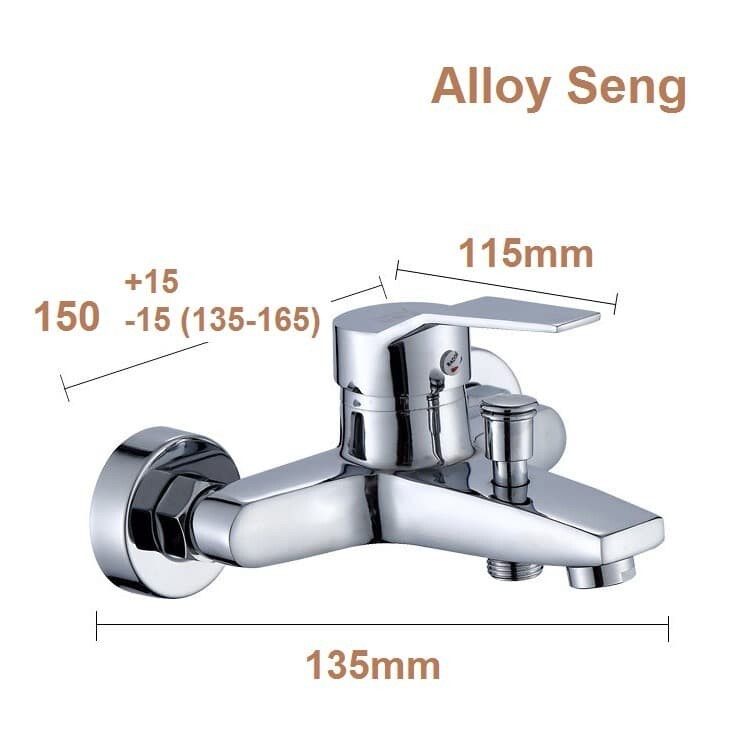 Kran Mixer Kran Panas Dingin Kran Bathup Cabang 2 Stainless
