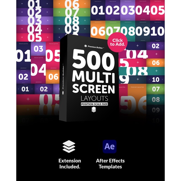 Premium Builder - Multi Screen Layouts Pack - After Effect (Extension)