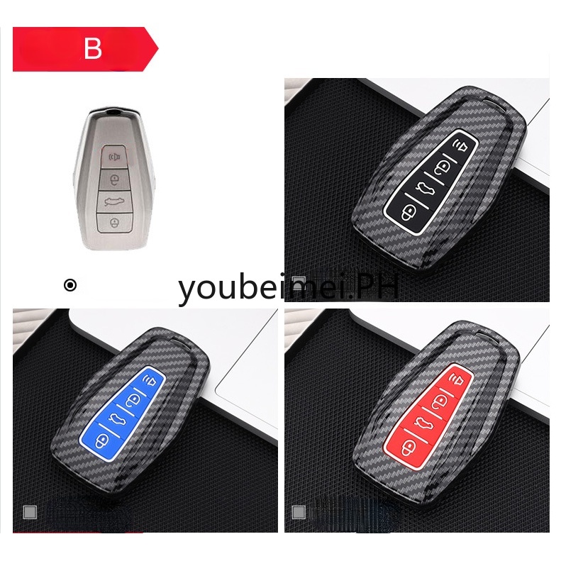 Case Kunci Mobil Bahan ABS Warna Hitam Untuk Geely Binyue Emgrand gsGL Borui Binrui icon Jiaji Vision x6