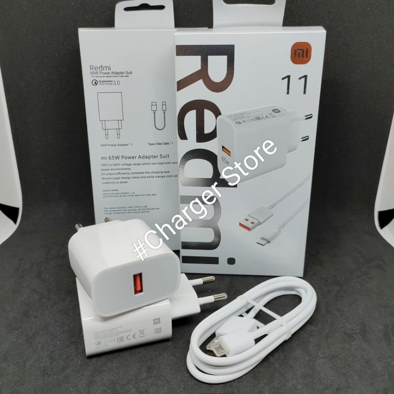 Charger Xiaomi 65W Fast Charging Micro USB Adapter Suit ORIGINAL