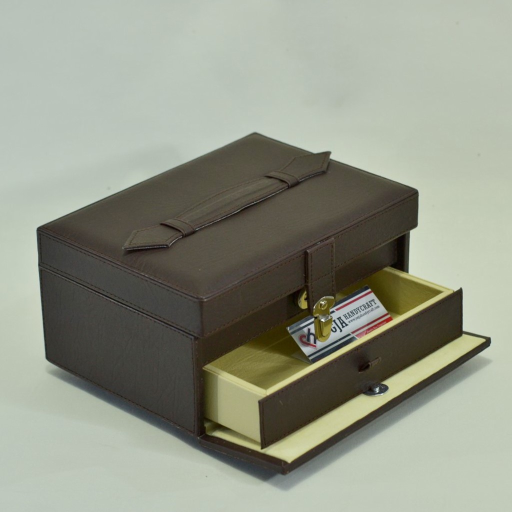 NEW!! Jewelry Box | Kotak Tempat Perhiasan &amp; Accesories Brown Cream