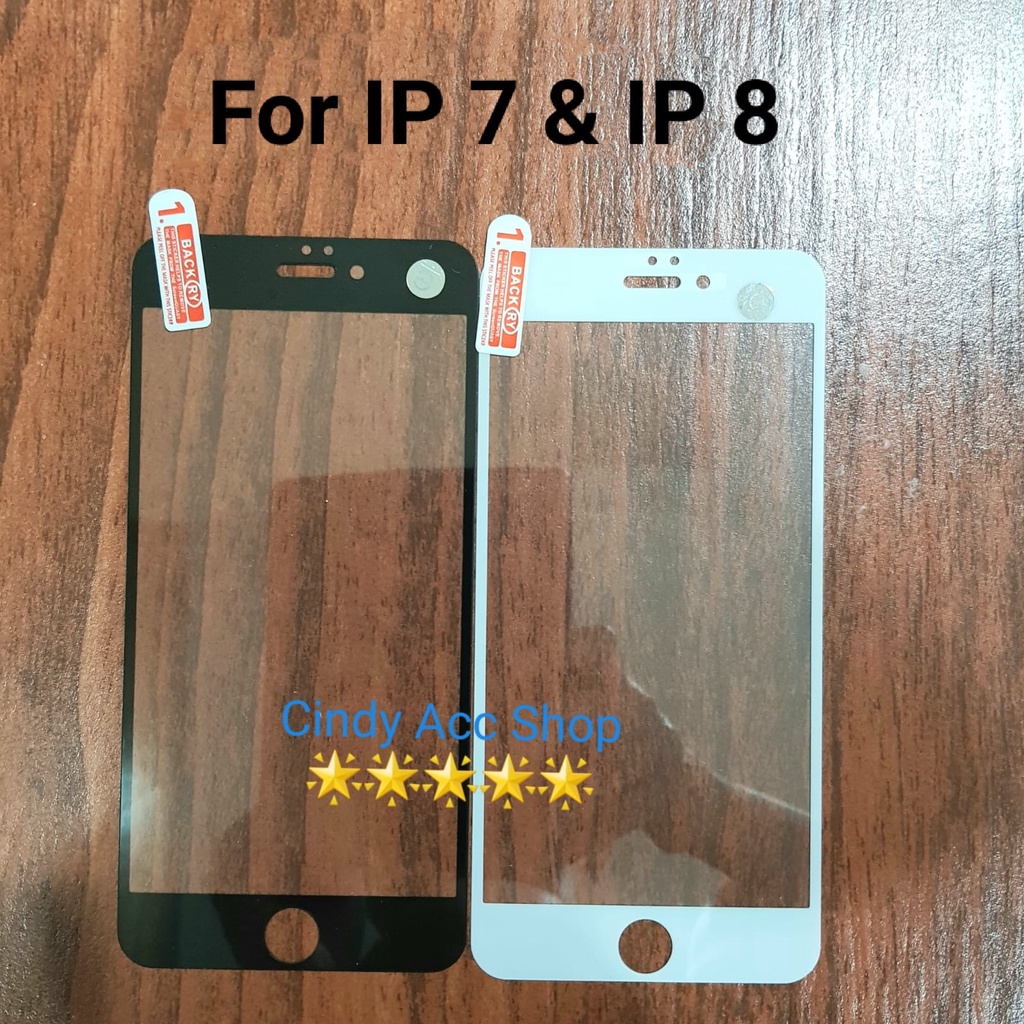 Tempered Glass IP 7 dan IP 8 Anti Gores