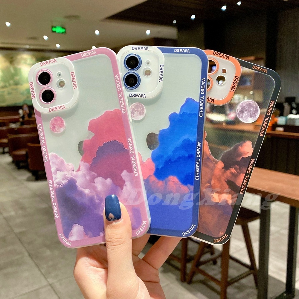 Soft Case Transparan Motif Matahari Terbenam Untuk Redmi Note 11s 11pro 10 9C 9T 9 8 Poco M3 X3 GT