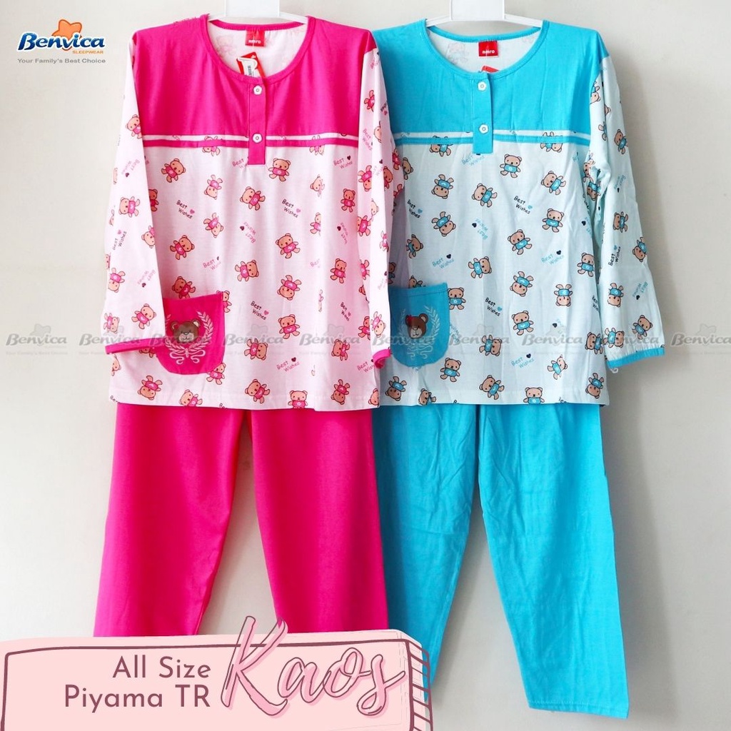 BAJU TIDUR PIYAMA KAOS ALL SIZE ADEM BANYAK MOTIF TR AMRO