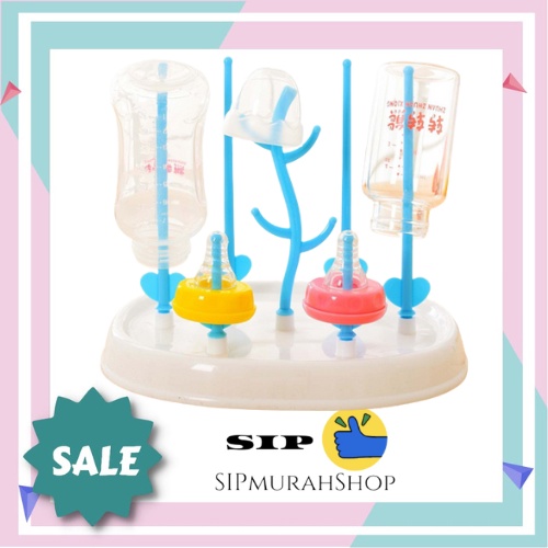 Rak Pengering Botol Susu Dot Bayi Baby Drying Rack Rak Botol Susu / Rak Pengering Penjemur Botol Susu Empeng Dot Bottle Drying Rack Holder Rak Botol