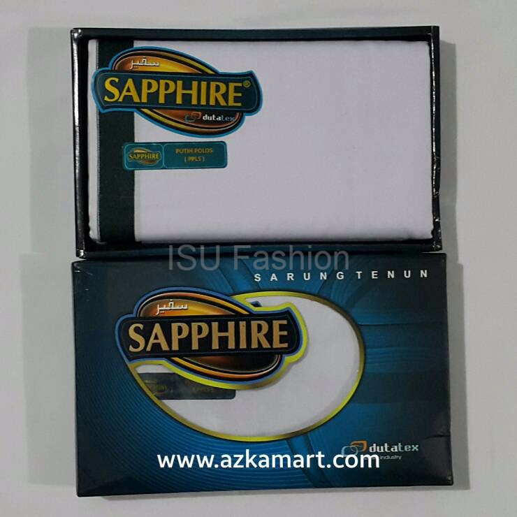 Sarung Sapphire Warna Putih Polos