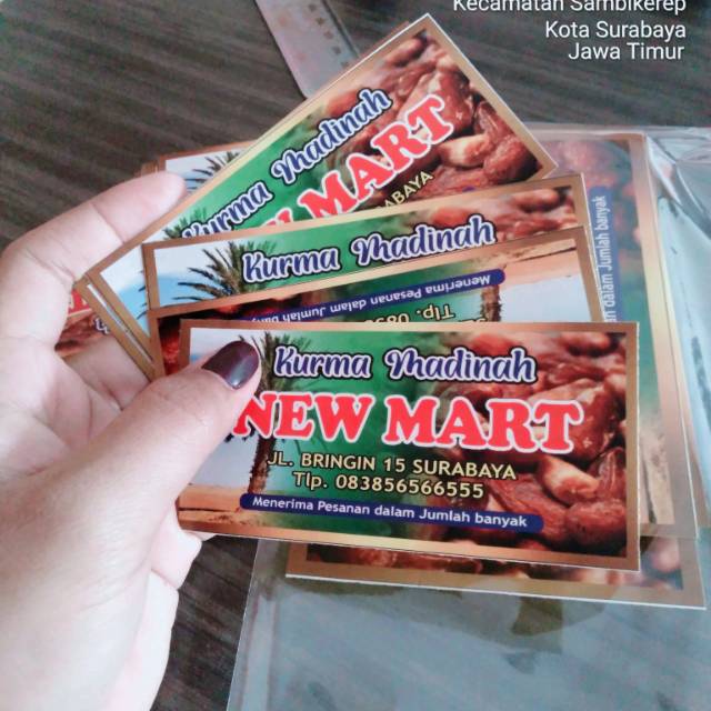 

Stiker label makanan