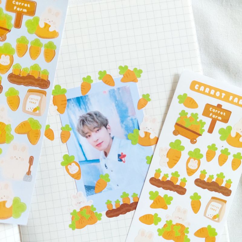 

[Daily bee] CARROT FARM STICKER SHEET / POLCOS STICKER / PHOTOCARD STICKER / DECO STICKER / COMMISSION