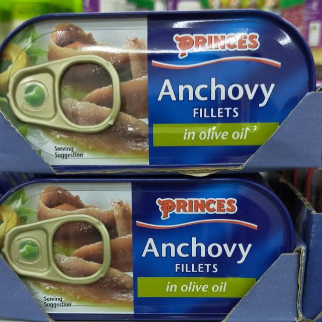 

Princes Anchovy fillets in olive oil 50gr ikan teri