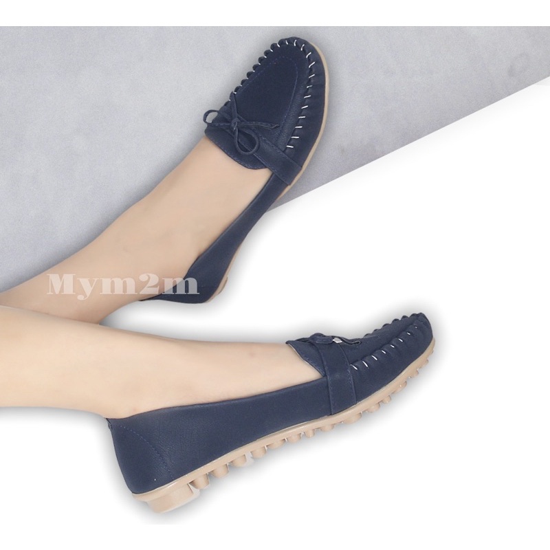 Mym2m Byone Sepatu Flat Wanita Balet Flatshoes Sol karet