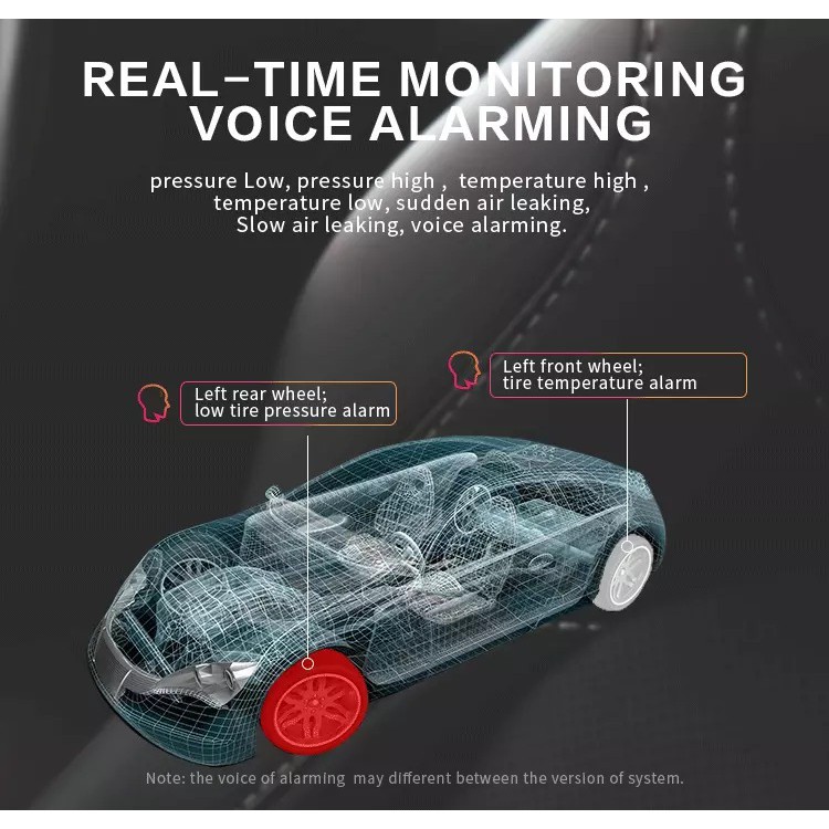 Solar TPMS Tire Pressure Monitor Pengukur Tekanan Angin Ban Mobil