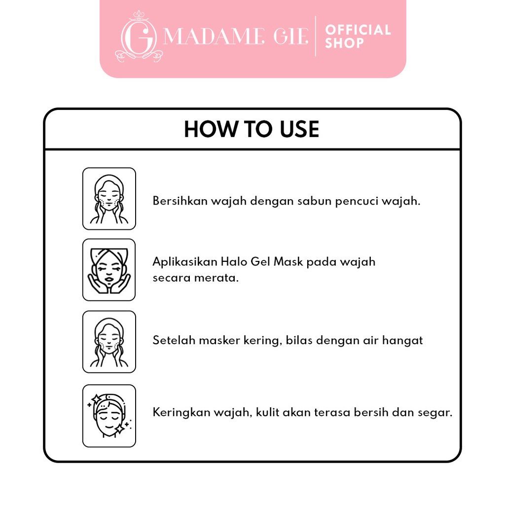 Madame Gie Jelly Mask-Skincare Gel Masker Wajah