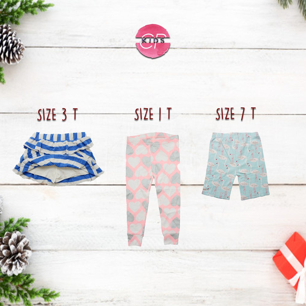 celana pendek short pants skort sleepsuit Circo Carters size 1 3 7 tahun