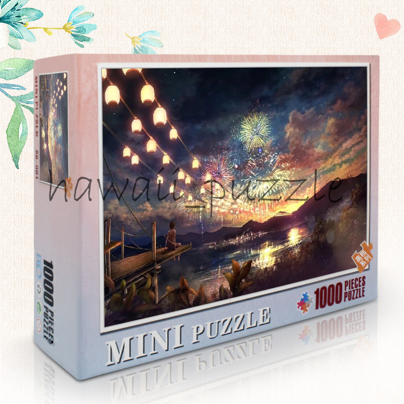 Mini Puzzle 1000 pcs Mainan Jigsaw Puzzle-FIRE WORKS