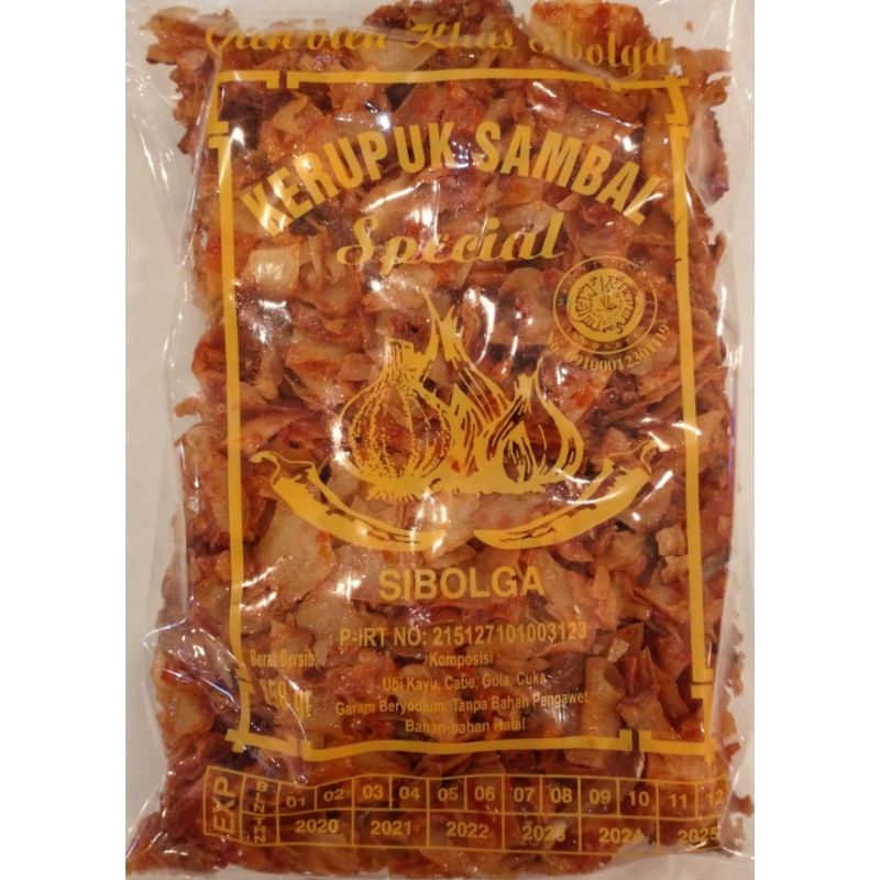 

Kerupuk Sambal Special Sibolga (Cap Bawang) 250g