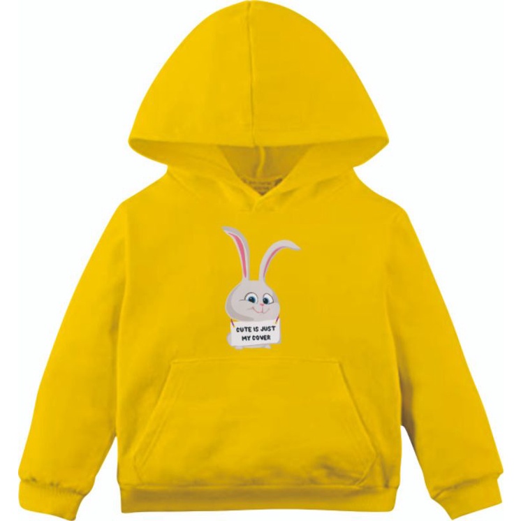 HOODIE ANAK RABBIT QUOTE//HOODIE ANAK UNISEX TEBAL KEKINIAN TERBARU&quot;