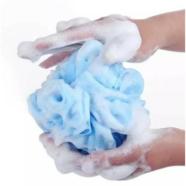 SPONS MANDI 15GR JARING RAINBOW SPONGE SHOWER GEL SPONS MANDI 15 GRAM BUSA TEBAL BATH PUFF