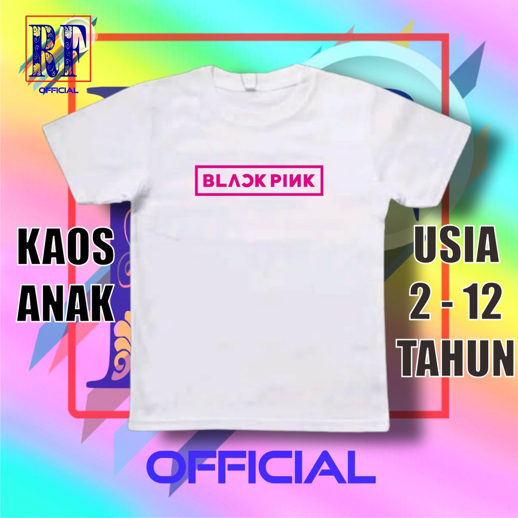 Kaos baju anak BLACKPINK / BLACK PINK GIRL BAND KPOP t-shirt oversize lokal t-shirt hitam baju anak 