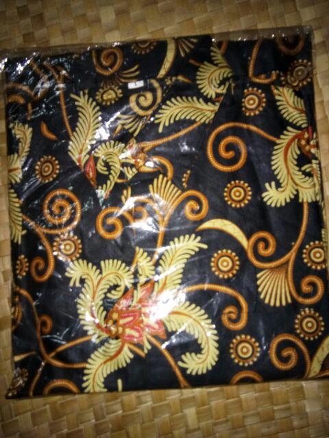 Asifa Batik Hrb026 Kenongo Kemeja Tosca Pendek Pekalongan Padi M L Xl Sogan Tulis Halus Kemeja Batik