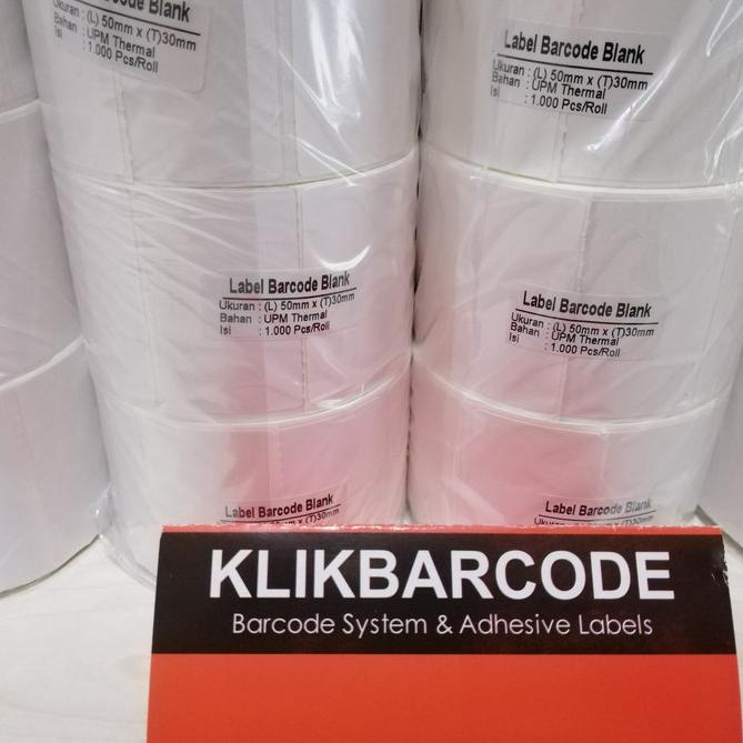 

し PROMO LABEL BARCODE XPrinter XP-360B Uk. 50 X 30 (1 LINE) THERMAL 50X30 MM ( isi 1.000 pcs ) MURAH ㄿ