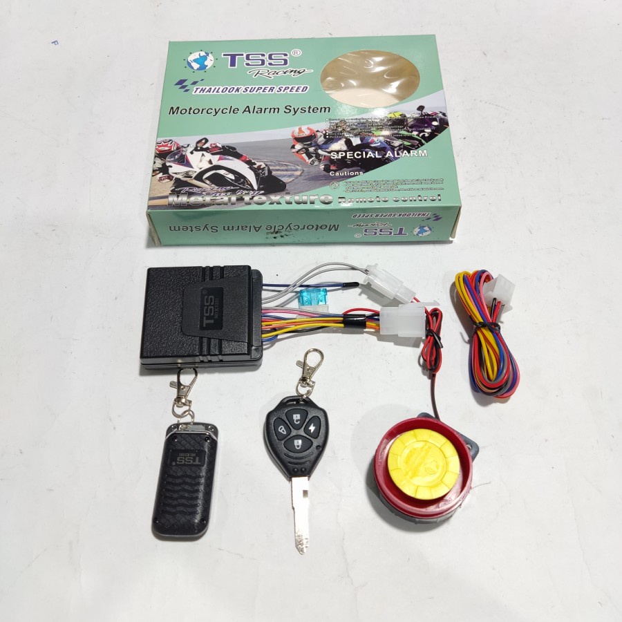 Alarm motor remote starter alarm motorcycle alarm system silent model pakai anak kunci seperti kunci