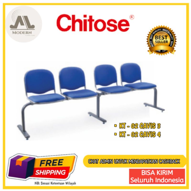 TERMURAH Kursi Tunggu / Kursi bandara / kursi deret / kursi outdoor / kursi multifungsi terbaru Chit