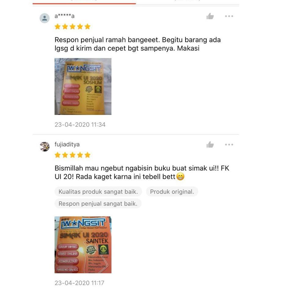 Bagus Banget Buku Wangsit Simak Ui 2020 Program Ipa Shopee Indonesia