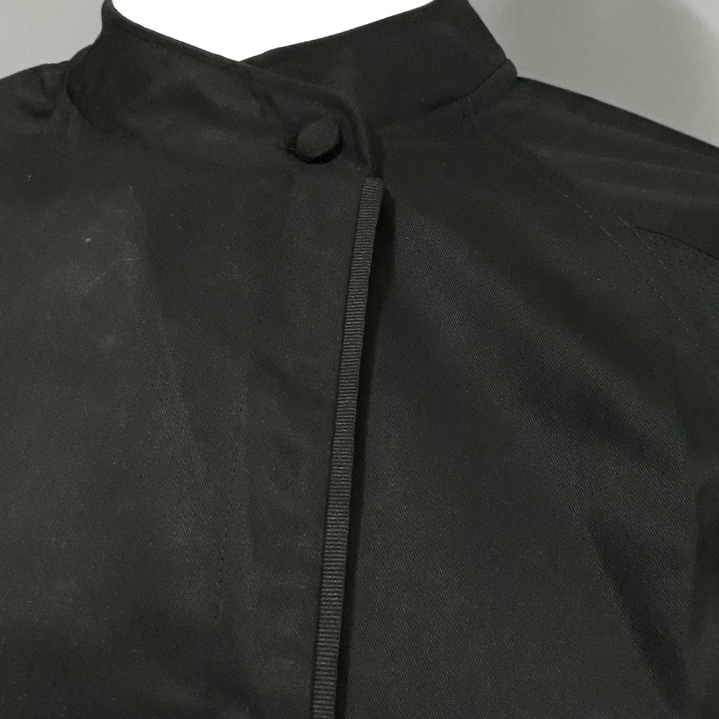 Chef Wear Baju Koki Hitam Komb Net S-XL Bis Hitam