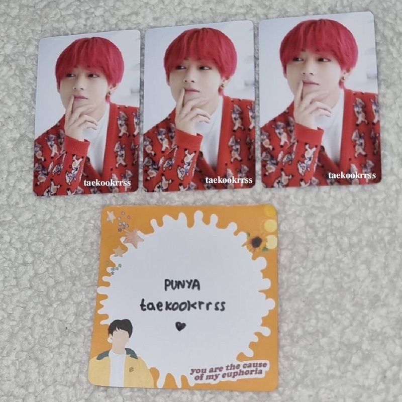 [OFFER] [BACA DESK] BTS Dicon 101 Sharing Kim Taehyung (V Dicon PC) (V Rambut Merah) (Taehyung Red H