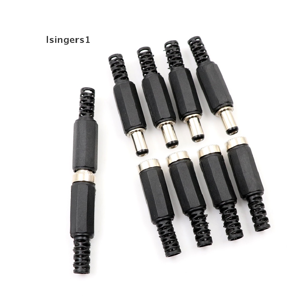 (lsingers1) 10pcs Jack Power DC 5.5x2.1mm + Male