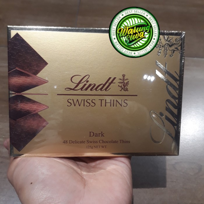 

lindt dark swiss thins 125 gram