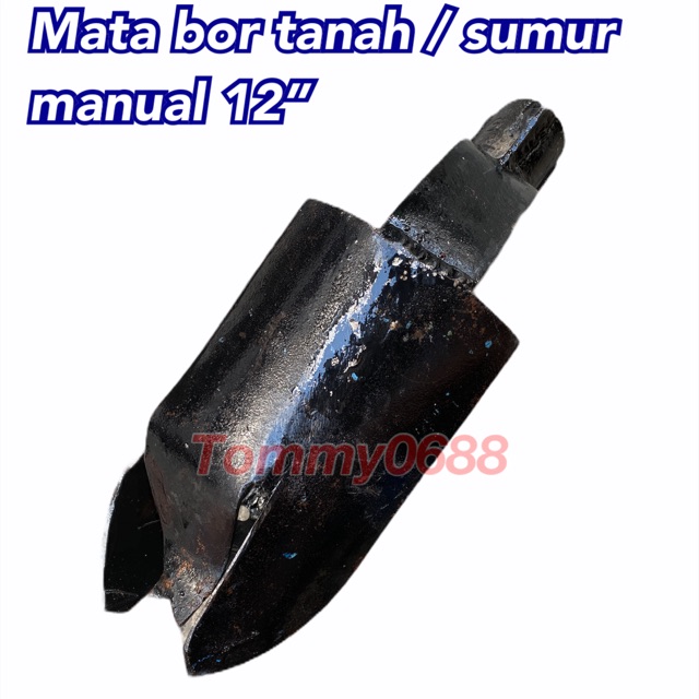 mata bor tanah manual 12” pembuat lubang pasir lobang sumur air